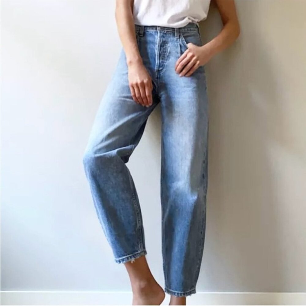 Denim Forum Gia carrot barrel jean cotton 23 28L